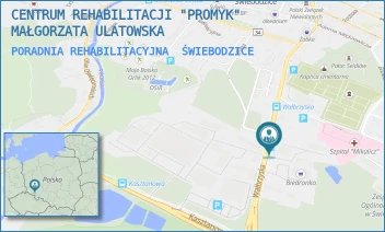 PORADNIA REHABILITACYJNA - CENTRUM REHABILITACJI "PROMYK" MAŁGORZATA ULATOWSKA - UL. WAŁBRZYSKA 33,  ŚWIEBODZICE