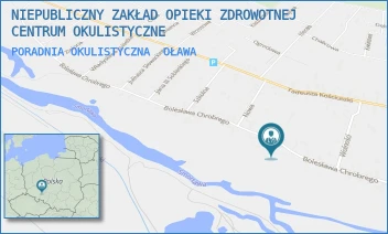 PORADNIA OKULISTYCZNA - NIEPUBLICZNY ZAKŁAD OPIEKI ZDROWOTNEJ CENTRUM OKULISTYCZNE - UL. CHROBREGO 19/A,  OŁAWA