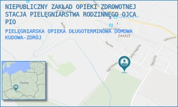 PIELĘGNIARSKA OPIEKA DŁUGOTERMINOWA DOMOWA - NIEPUBLICZNY ZAKŁAD OPIEKI ZDROWOTNEJ STACJA PIELĘGNIARSTWA RODZINNEGO OJCA PIO - UL. KS. JERZEGO POPIEŁUSZKI 4,  KUDOWA-ZDRÓJ