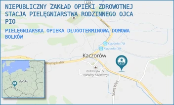 PIELĘGNIARSKA OPIEKA DŁUGOTERMINOWA DOMOWA - NIEPUBLICZNY ZAKŁAD OPIEKI ZDROWOTNEJ STACJA PIELĘGNIARSTWA RODZINNEGO OJCA PIO - UL. KAMIENNOGÓRSKA 3,  BOLKÓW