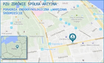 PORADNIA ENDOKRYNOLOGICZNA - PZU ZDROWIE SPÓŁKA AKCYJNA - GÓRNOŚLĄSKA 4A,  WARSZAWA ŚRÓDMIEŚCIE