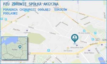 PORADNIA CHIRURGII OGÓLNEJ - PZU ZDROWIE SPÓŁKA AKCYJNA - LIPOWA 5,  SOKOŁÓW PODLASKI