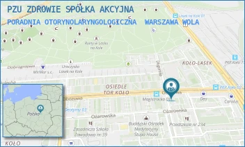 PORADNIA OTORYNOLARYNGOLOGICZNA - PZU ZDROWIE SPÓŁKA AKCYJNA - OBOZOWA 63/65,  WARSZAWA WOLA