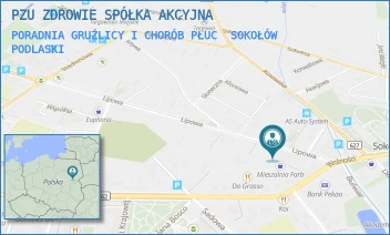 PORADNIA GRUŹLICY I CHORÓB PŁUC - PZU ZDROWIE SPÓŁKA AKCYJNA - LIPOWA 5,  SOKOŁÓW PODLASKI