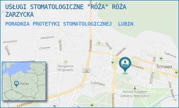 PORADNIA PROTETYKI STOMATOLOGICZNEJ - USŁUGI STOMATOLOGICZNE "RÓŻA" RÓŻA ZARZYCKA - UL. SZKOLNA 33B,  LUBIN