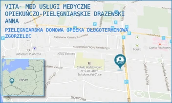 PIELĘGNIARSKA DOMOWA OPIEKA DŁUGOTERMINOWA - VITA- MED USŁUGI MEDYCZNE OPIEKUŃCZO-PIELĘGNIARSKIE DRAZEWSKI ANNA - UL. TADEUSZA KOŚCIUSZKI 49,  ZGORZELEC