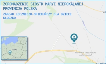 ZAKŁAD LECZNICZO-OPIEKUŃCZY DLA DZIECI - ZGROMADZENIE SIÓSTR MARYI NIEPOKALANEJ PROWINCJA POLSKA - UL. PISZKOWICE 53,  KŁODZKO