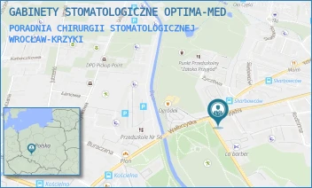 PORADNIA CHIRURGII STOMATOLOGICZNEJ - GABINETY STOMATOLOGICZNE OPTIMA-MED - UL. PRZYJAŹNI 66/9,  WROCŁAW-KRZYKI