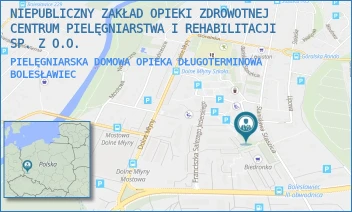 PIELĘGNIARSKA DOMOWA OPIEKA DŁUGOTERMINOWA - NIEPUBLICZNY ZAKŁAD OPIEKI ZDROWOTNEJ CENTRUM PIELĘGNIARSTWA I REHABILITACJI SP. Z O.O. - UL. STANISŁAWA STASZICA 27,  BOLESŁAWIEC