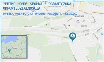 OPIEKA HOSPICYJNA W DOMU PACJENTA - "PRIMO HOMO" SPÓŁKA Z OGRANICZONĄ ODPOWIEDZIALNOŚCIĄ - UL. ŁUŻYCKA 9,  KŁODZKO