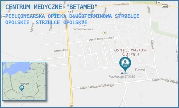 PIELĘGNIARSKA OPIEKA DŁUGOTERMINOWA STRZELCE OPOLSKIE - CENTRUM MEDYCZNE "BETAMED" - UL. OS. PIASTÓW ŚLĄSKICH 20,  STRZELCE OPOLSKIE