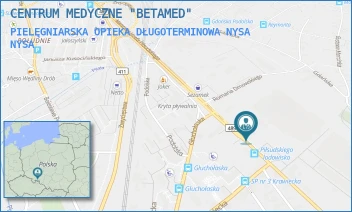 PIELĘGNIARSKA OPIEKA DŁUGOTERMINOWA NYSA - CENTRUM MEDYCZNE "BETAMED" - UL. MARSZAŁKA JÓZEFA PIŁSUDSKIEGO 47,  NYSA