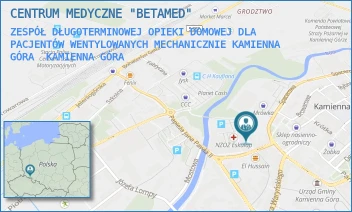 ZESPÓŁ DŁUGOTERMINOWEJ OPIEKI DOMOWEJ DLA PACJENTÓW WENTYLOWANYCH MECHANICZNIE KAMIENNA GÓRA - CENTRUM MEDYCZNE "BETAMED" - UL. WŁADYSŁAWA BRONIEWSKIEGO 20,  KAMIENNA GÓRA