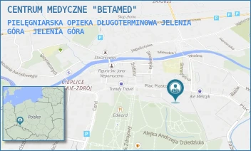 PIELĘGNIARSKA OPIEKA DŁUGOTERMINOWA JELENIA GÓRA - CENTRUM MEDYCZNE "BETAMED" - UL. PLAC PIASTOWSKI 21 OF.,  JELENIA GÓRA