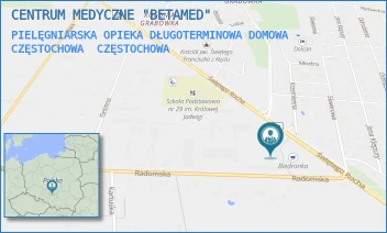 PIELĘGNIARSKA OPIEKA DŁUGOTERMINOWA DOMOWA - CZĘSTOCHOWA - BETAMED S.A. - UL. RADOMSKA 4,  CZĘSTOCHOWA