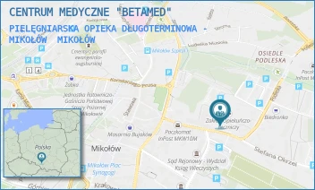 PIELĘGNIARSKA OPIEKA DŁUGOTERMINOWA - MIKOŁÓW - CENTRUM MEDYCZNE "BETAMED" - UL. STEFANA OKRZEI 31,  MIKOŁÓW