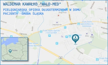 PIELĘGNIARSKA OPIEKA DŁUGOTERMINOWA W DOMU PACJENTA - WALDEMAR KAWAŁKO "WALD-MED" - UL. MOSTOWA 19,  ŚRODA ŚLĄSKA