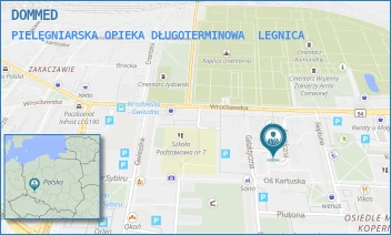 PIELĘGNIARSKA OPIEKA DŁUGOTERMINOWA - DOMMED - UL. KOSMICZNA 14,  LEGNICA