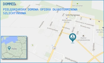 PIELĘGNIARSKA DOMOWA OPIEKA DŁUGOTERMINOWA - DOMMED - UL. DWORCOWA 6,  SZLICHTYNGOWA