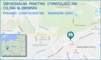 PORADNIA STOMATOLOGICZNA - INDYWIDUALNA PRAKTYKA STOMATOLOGICZNA CELINA GLINKOWSKA - UL. H. SIENKIEWICZA 10,  ŚWIERADÓW-ZDRÓJ