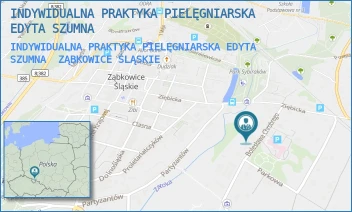 INDYWIDUALNA PRAKTYKA PIELĘGNIARSKA EDYTA SZUMNA - INDYWIDUALNA PRAKTYKA PIELĘGNIARSKA EDYTA SZUMNA - UL. BOLESŁAWA CHROBREGO 6B,  ZĄBKOWICE ŚLĄSKIE