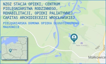 PIELĘGNIARSKA DOMOWA OPIEKA DŁUGOTERMINOWA - NZOZ STACJA OPIEKI, CENTRUM PIELĘGNIARSTWA RODZINNEGO, REHABILITACJI, OPIEKI PALIATYWNEJ CARITAS ARCHIDIECEZJI WROCŁAWSKIEJ - UL. KLASZTORNA 1,  MAŁKOWICE