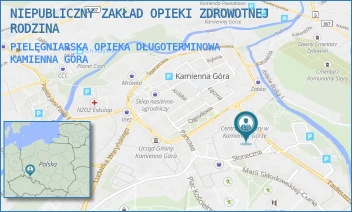 PIELĘGNIARSKA OPIEKA DŁUGOTERMINOWA - NIEPUBLICZNY ZAKŁAD OPIEKI ZDROWOTNEJ  RODZINA - UL. KOŚCIUSZKI 6,  KAMIENNA GÓRA