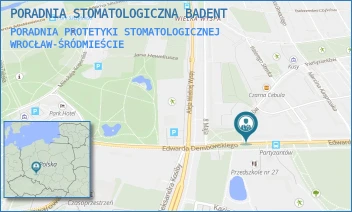 PORADNIA PROTETYKI STOMATOLOGICZNEJ - PORADNIA STOMATOLOGICZNA BADENT - DEMBOWSKIEGO 22/1A,  WROCŁAW-ŚRÓDMIEŚCIE