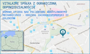 DOMOWA OPIEKA NAD PACJENTAMI WENTYLOWANYMI MECHANICZNIE - ODDZIAŁ ZACHODNIOPOMORSKI II - VITALAIRE SPÓŁKA Z OGRANICZONĄ ODPOWIEDZIALNOŚCIĄ - PARTYZANTÓW 5,  GOLENIÓW