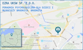 PORADNIA PSYCHOLOGICZNA DLA DZIECI I MŁODZIEŻY BRODNICA - EZRA UKSW SP. Z O.O. - DWORCOWA 1A,  BRODNICA