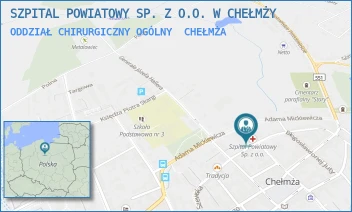 ODDZIAŁ CHIRURGICZNY OGÓLNY - SZPITAL POWIATOWY SP. Z O.O. W CHEŁMŻY - SZEWSKA 23,  CHEŁMŻA