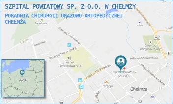 PORADNIA CHIRURGII URAZOWO-ORTOPEDYCZNEJ - SZPITAL POWIATOWY SP. Z O.O. W CHEŁMŻY - SZEWSKA 23,  CHEŁMŻA