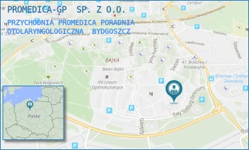 PRZYCHODNIA PROMEDICA PORADNIA OTOLARYNGOLOGICZNA - PROMEDICA-GP  SP. Z O.O. - SZELBURG-ZAREMBINY 19,  BYDGOSZCZ