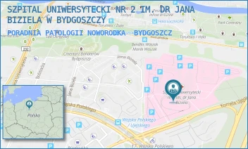PORADNIA PATOLOGII NOWORODKA - SZPITAL UNIWERSYTECKI NR 2 IM. DR JANA BIZIELA W BYDGOSZCZY - UJEJSKIEGO 75,  BYDGOSZCZ