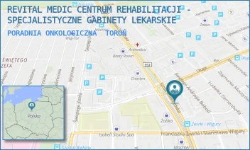 PORADNIA ONKOLOGICZNA - REVITAL MEDIC CENTRUM REHABILITACJI - SPECJALISTYCZNE GABINETY LEKARSKIE - SZOSA CHEŁMIŃSKA 146B,  TORUŃ