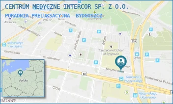 PORADNIA PRELUKSACYJNA - CENTRUM MEDYCZNE INTERCOR SP. Z O.O. - KASZTANOWA 57,  BYDGOSZCZ