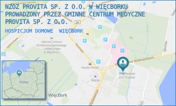HOSPICJUM DOMOWE - NZOZ PROVITA SP. Z O.O. W WIĘCBORKU PROWADZONY PRZEZ GMINNE CENTRUM MEDYCZNE PROVITA SP. Z O.O. - POWSTAŃCÓW WIELKOPOLSKICH 2A,  WIĘCBORK