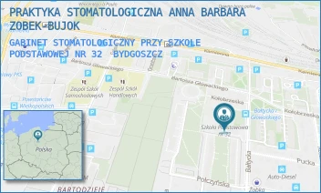GABINET STOMATOLOGICZNY PRZY SZKOLE PODSTAWOWEJ NR 32 - PRAKTYKA STOMATOLOGICZNA ANNA BARBARA ZOBEK-BUJOK - BAŁTYCKA 59,  BYDGOSZCZ
