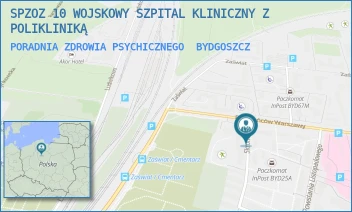 PORADNIA ZDROWIA PSYCHICZNEGO - SPZOZ 10 WOJSKOWY SZPITAL KLINICZNY Z POLIKLINIKĄ - POWSTAŃCÓW WARSZAWY 5,  BYDGOSZCZ