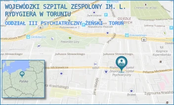 ODDZIAŁ III PSYCHIATRYCZNY ŻEŃSKI - WOJEWÓDZKI SZPITAL ZESPOLONY IM. L. RYDYGIERA W TORUNIU - A. MICKIEWICZA 24/26,  TORUŃ