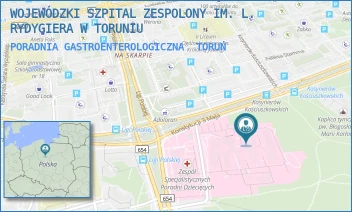 PORADNIA GASTROENTEROLOGICZNA - WOJEWÓDZKI SZPITAL ZESPOLONY IM. L. RYDYGIERA W TORUNIU - KONSTYTUCJI 3 MAJA 42/-,  TORUŃ