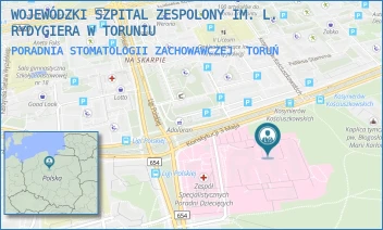 PORADNIA STOMATOLOGII ZACHOWAWCZEJ - WOJEWÓDZKI SZPITAL ZESPOLONY IM. L. RYDYGIERA W TORUNIU - KONSTYTUCJI 3 MAJA 42/-,  TORUŃ