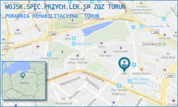 PORADNIA REHABILITACYJNA - WOJSK.SPEC.PRZYCH.LEK.SP ZOZ TORUŃ - GEN. JANA HENRYKA DĄBROWSKIEGO 1,  TORUŃ