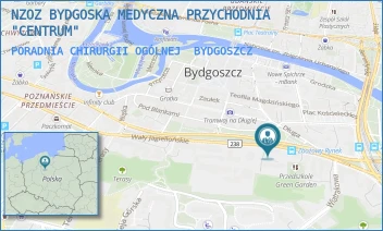 PORADNIA CHIRURGII OGÓLNEJ - NZOZ BYDGOSKA MEDYCZNA PRZYCHODNIA "CENTRUM" - WAŁY JAGIELLOŃSKIE 12,  BYDGOSZCZ