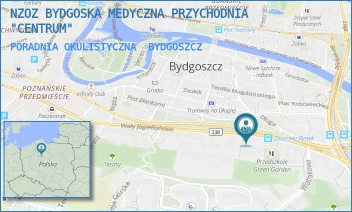 PORADNIA OKULISTYCZNA - NZOZ BYDGOSKA MEDYCZNA PRZYCHODNIA "CENTRUM" - WAŁY JAGIELLOŃSKIE 12,  BYDGOSZCZ