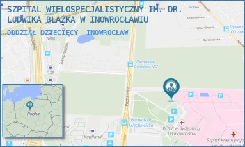 ODDZIAŁ DZIECIĘCY - SZPITAL WIELOSPECJALISTYCZNY IM. DR. LUDWIKA BŁAŻKA W INOWROCŁAWIU - POZNAŃSKA 97,  INOWROCŁAW