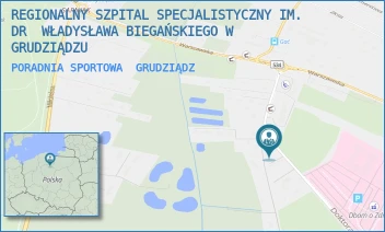 PORADNIA SPORTOWA - REGIONALNY SZPITAL SPECJALISTYCZNY IM. DR  WŁADYSŁAWA BIEGAŃSKIEGO W GRUDZIĄDZU - RYDYGIERA 15/17,  GRUDZIĄDZ