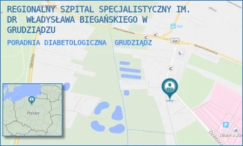 PORADNIA DIABETOLOGICZNA - REGIONALNY SZPITAL SPECJALISTYCZNY IM. DR  WŁADYSŁAWA BIEGAŃSKIEGO W GRUDZIĄDZU - RYDYGIERA 15/17,  GRUDZIĄDZ