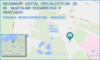 PORADNIA NEUROCHIRURGICZNA - REGIONALNY SZPITAL SPECJALISTYCZNY IM. DR  WŁADYSŁAWA BIEGAŃSKIEGO W GRUDZIĄDZU - RYDYGIERA 15/17,  GRUDZIĄDZ
