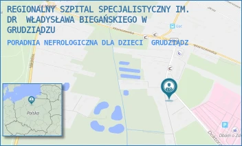 PORADNIA NEFROLOGICZNA DLA DZIECI - REGIONALNY SZPITAL SPECJALISTYCZNY IM. DR  WŁADYSŁAWA BIEGAŃSKIEGO W GRUDZIĄDZU - RYDYGIERA 15/17,  GRUDZIĄDZ